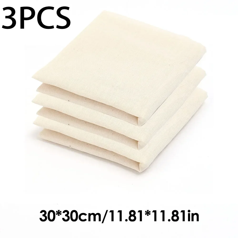 Bawełniany worek do mleka roślinnego i sera 30cm-3pcs