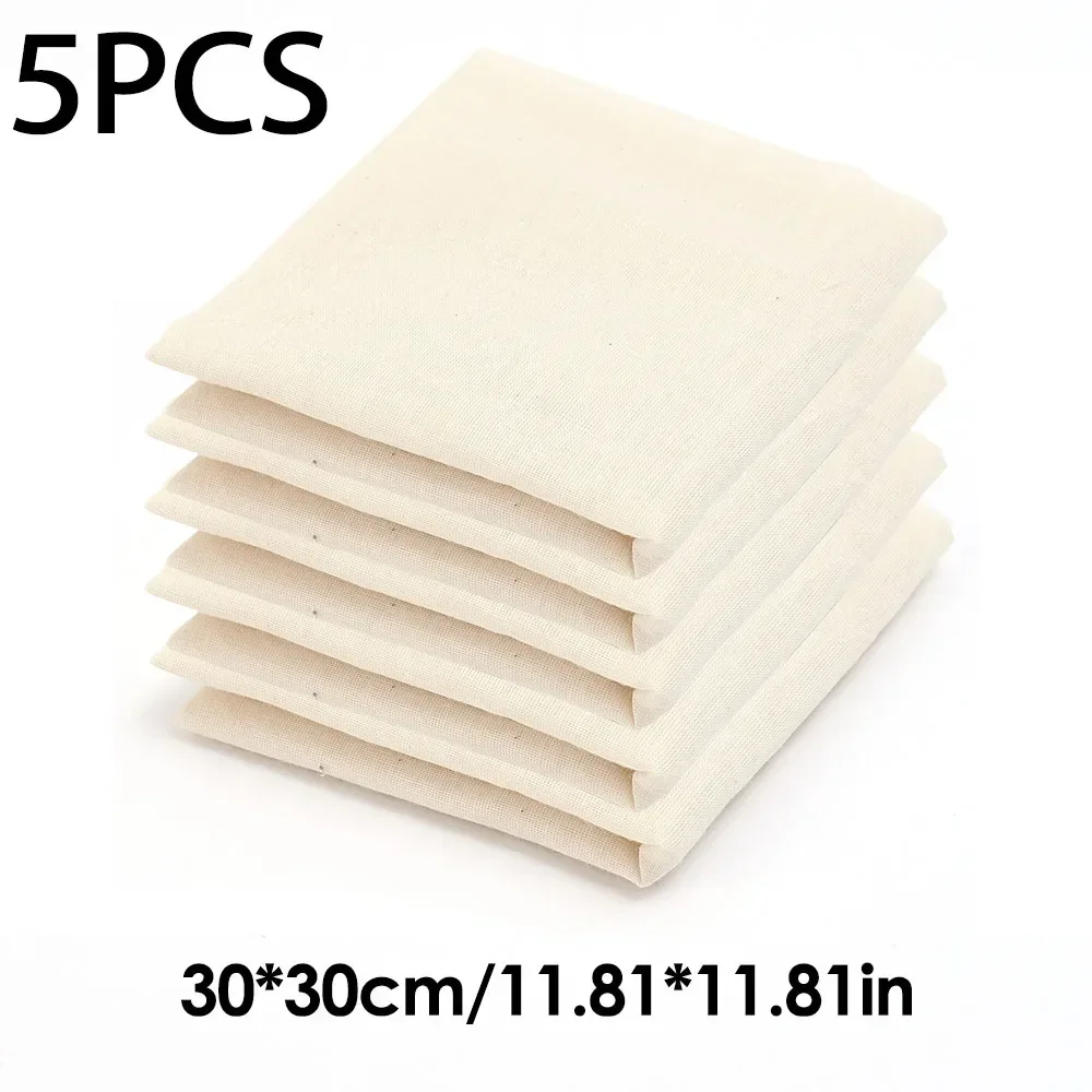 Bawełniany worek do mleka roślinnego i sera 30cm-5pcs