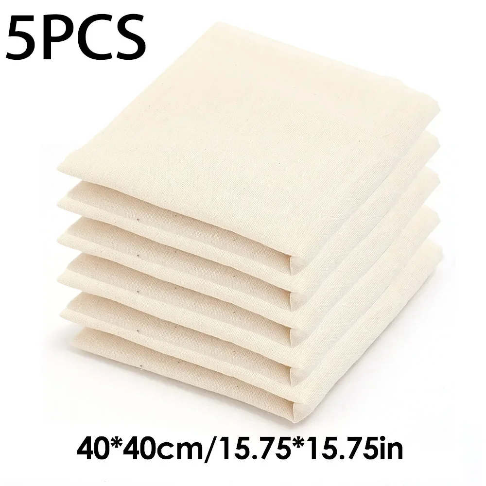 Bawełniany worek do mleka roślinnego i sera 40cm-5pcs