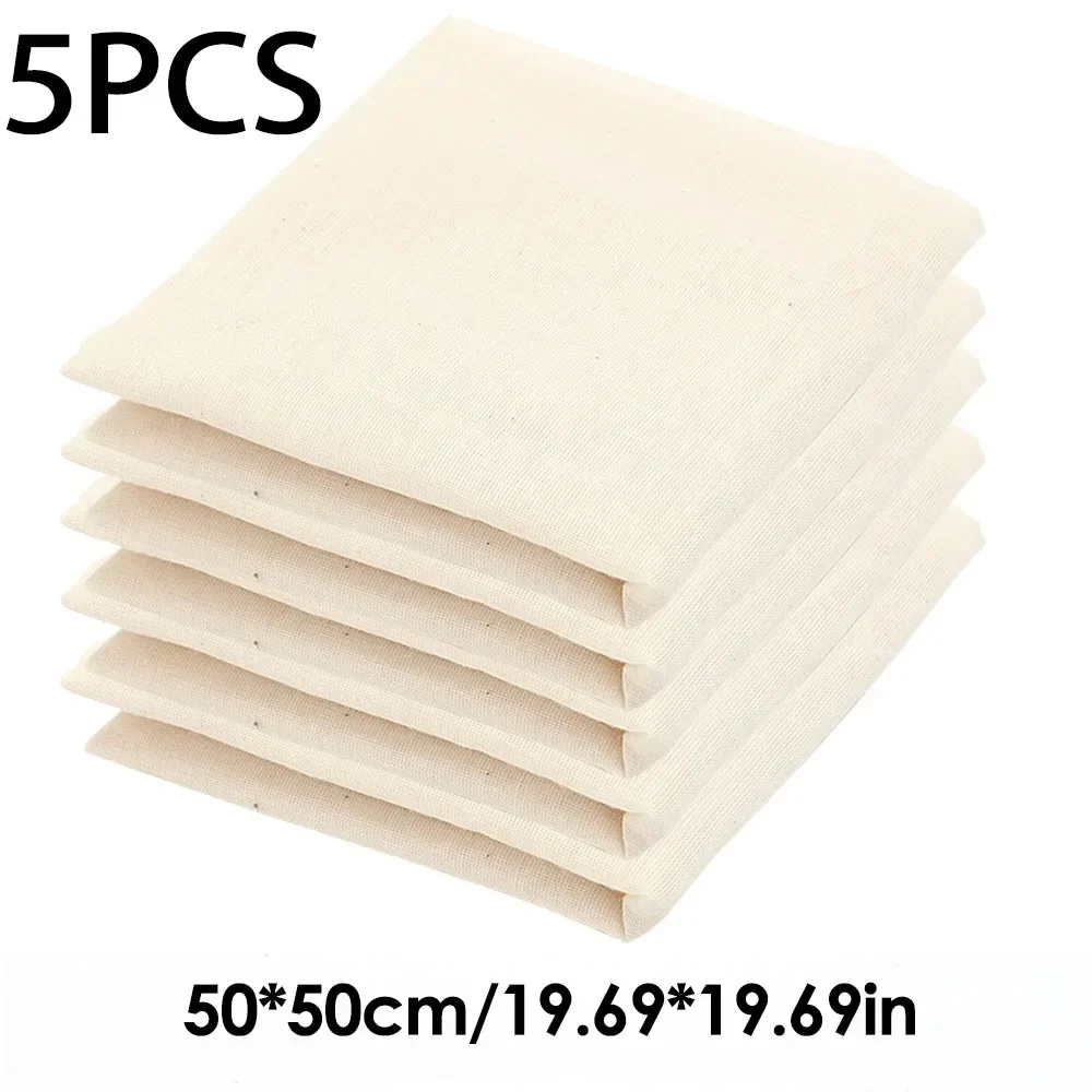 Bawełniany worek do mleka roślinnego i sera 50cm-5pcs