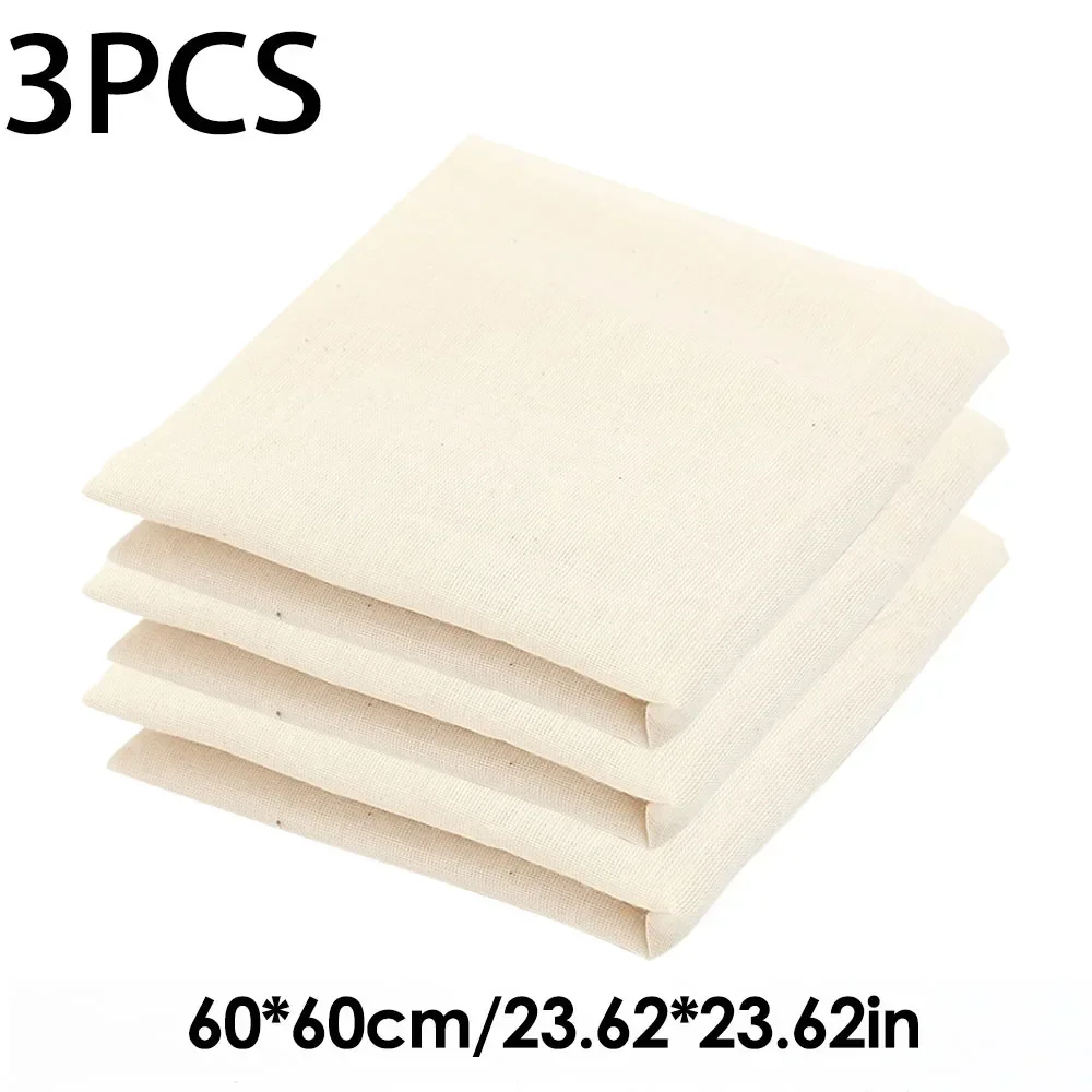 Bawełniany worek do mleka roślinnego i sera 60cm-3pcs