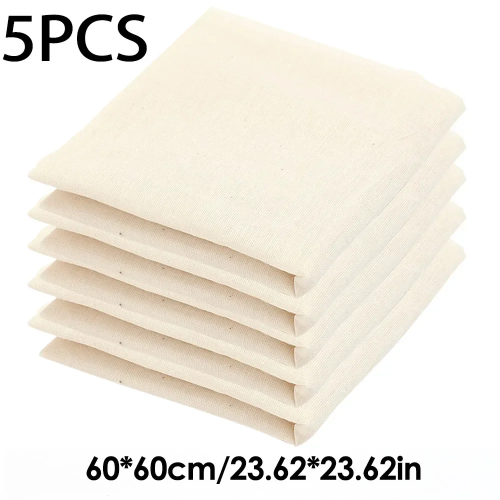 Bawełniany worek do mleka roślinnego i sera 60cm-5pcs