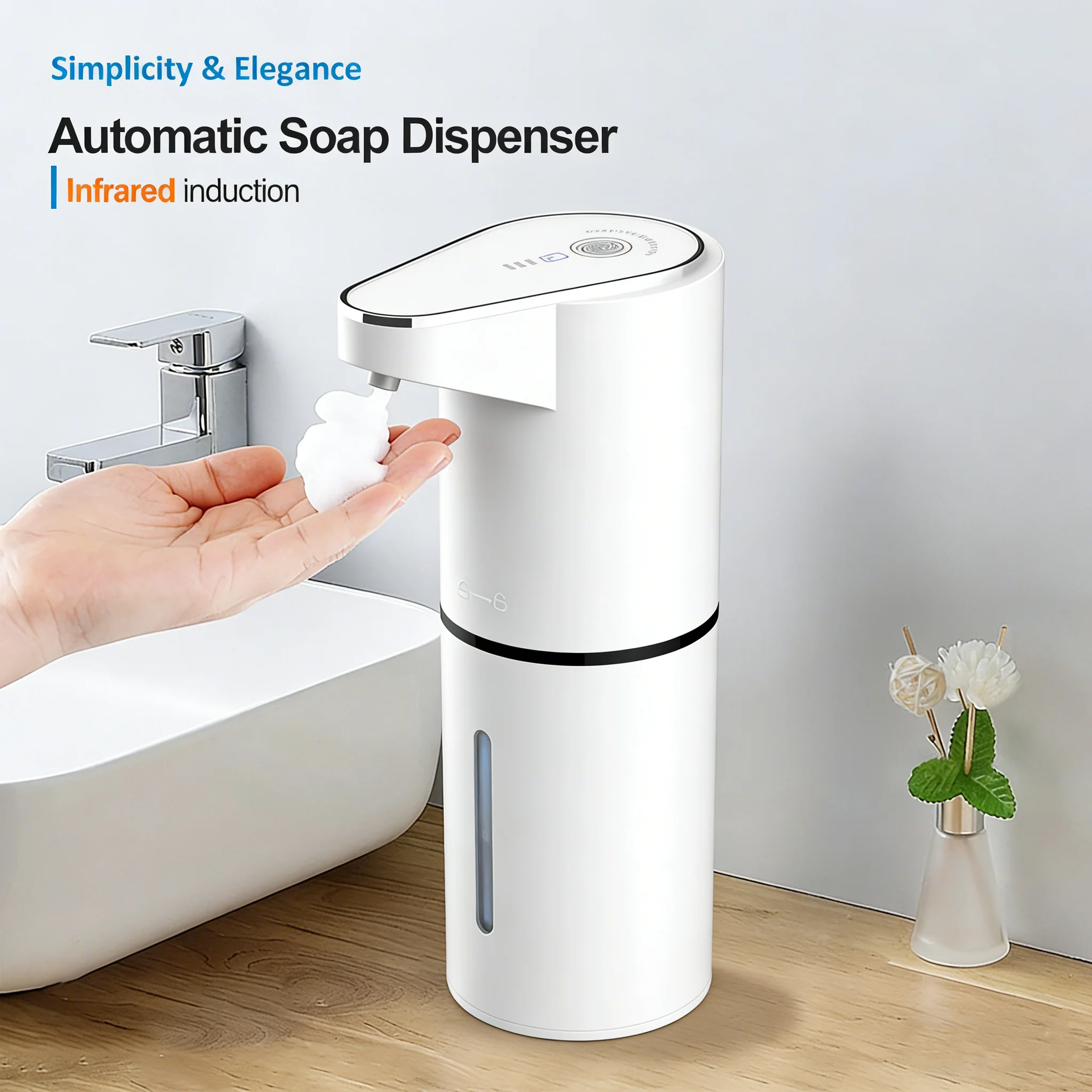 Bezdotykowy automatyczny dozownik mydła w piance Soap dispenser 2