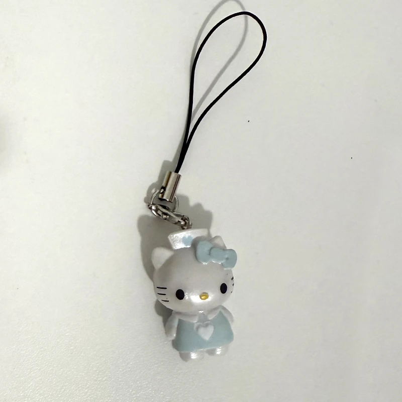 Brelok Hello Kitty na motocyklu, zawieszka do torby Jasny