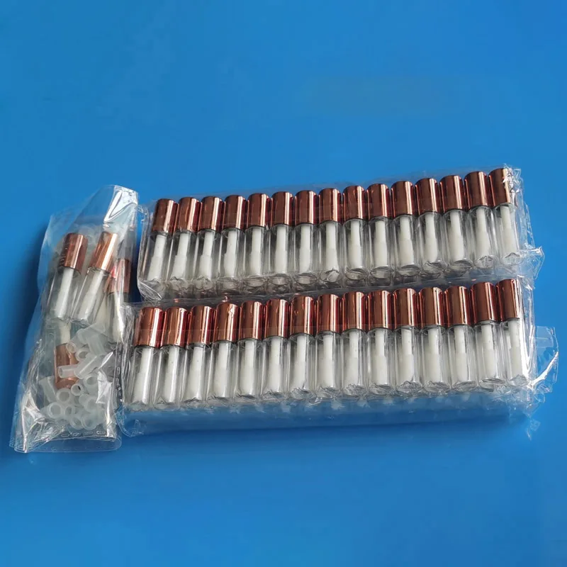 Buteleczki na błyszczyk 1,2 ml z aplikatorem - zestaw DIY Różowy