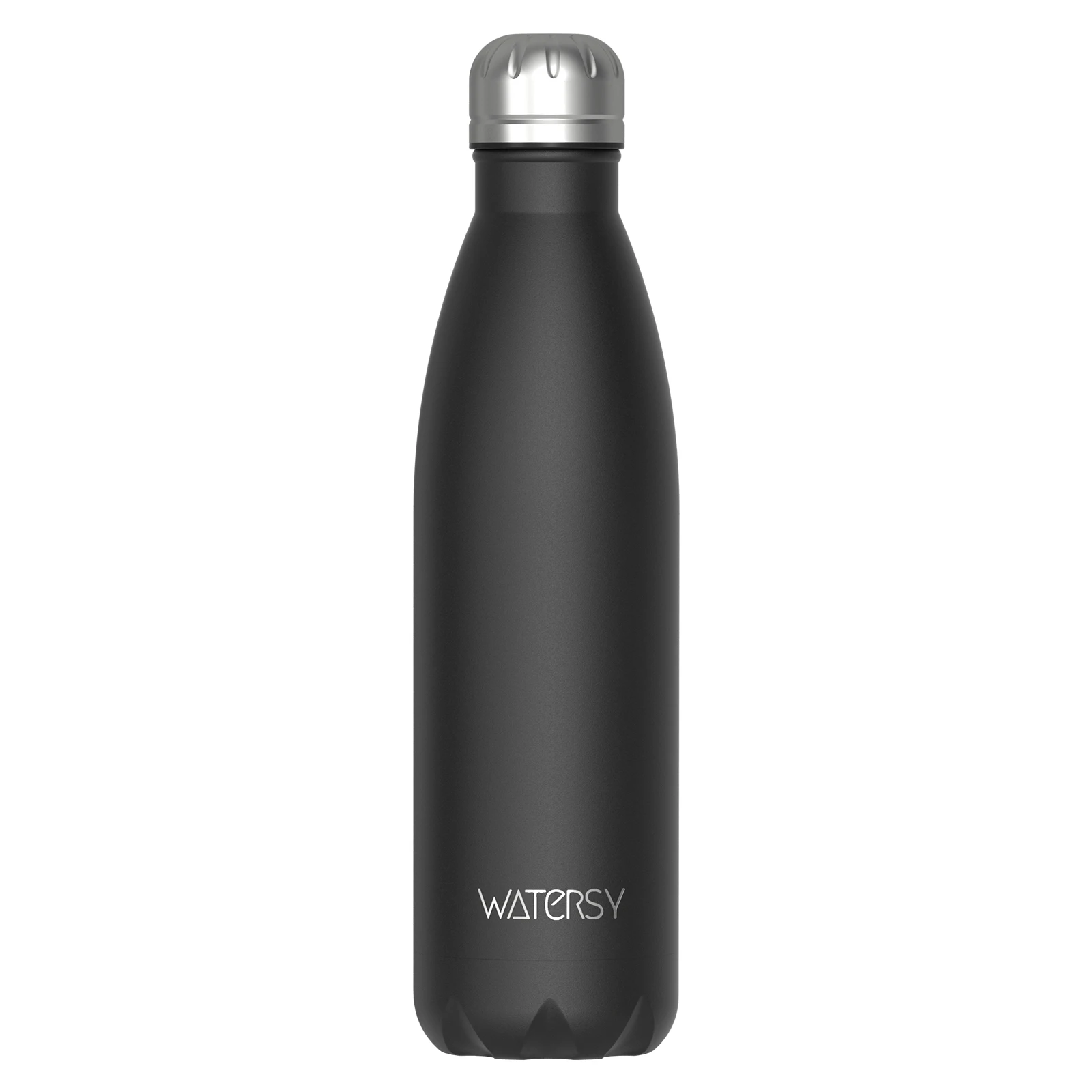 Butelka termiczna na wodę ze stali nierdzewnej, 500 ml Czarny