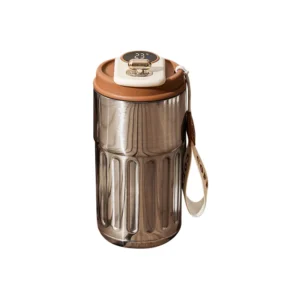 Butelka termiczna z wyświetlaczem temperatury 450 ml Czerwony