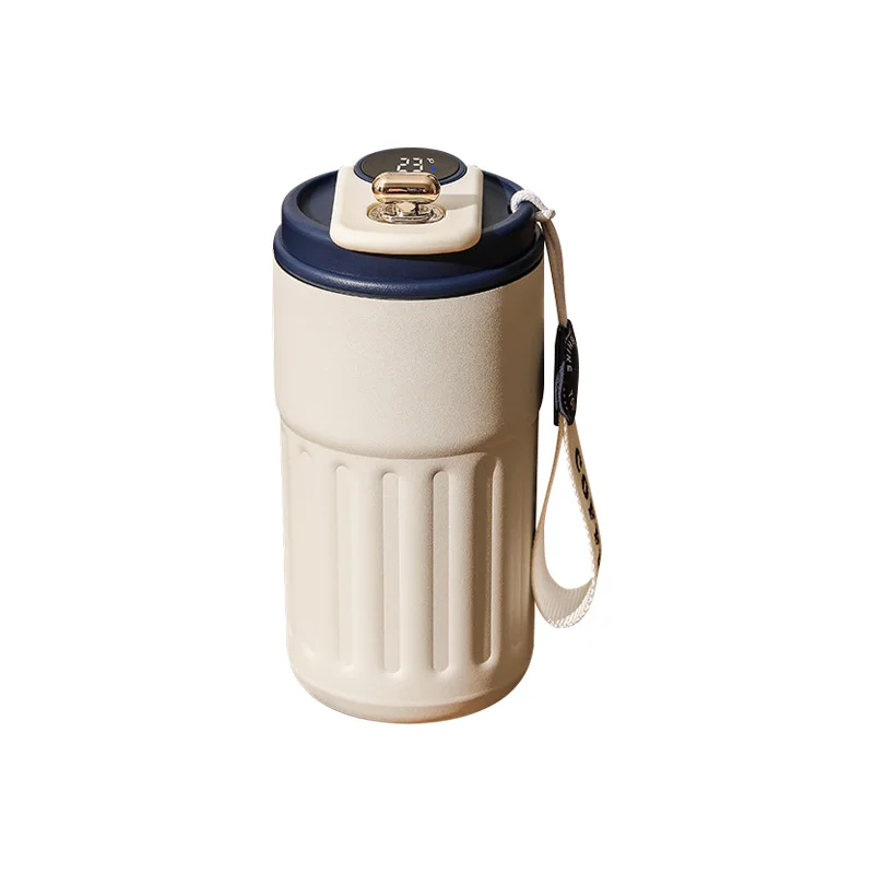 Butelka termiczna z wyświetlaczem temperatury 450 ml Zielony