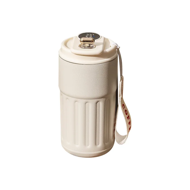 Butelka termiczna z wyświetlaczem temperatury 450 ml żółty