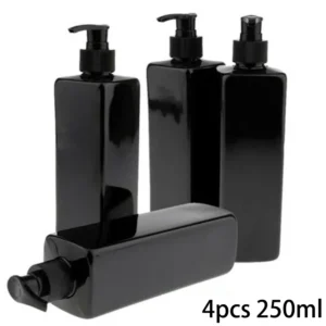 Butelki z pompką na kosmetyki 250 ml, 4 sztuki Uniwersalny