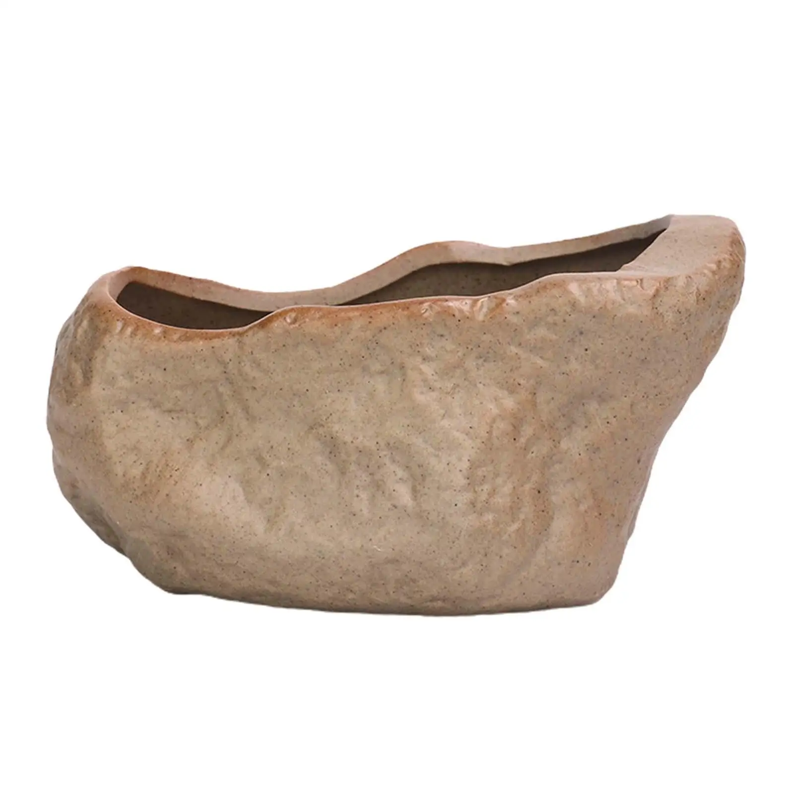 Ceramiczna doniczka kaktus na sukulenty na biurko Jasnoszary