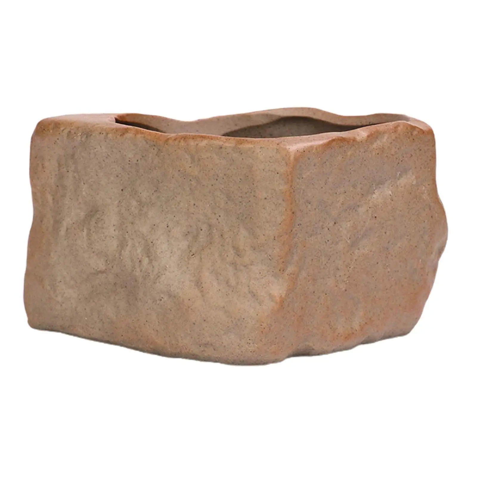Ceramiczna doniczka kaktus na sukulenty na biurko żółty