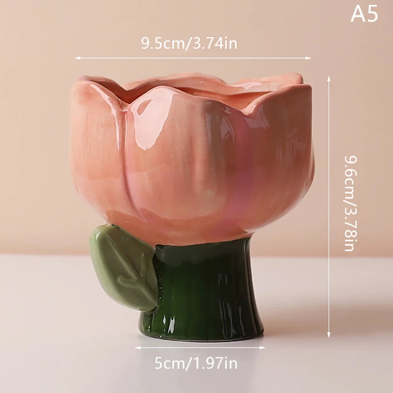Ceramiczna doniczka w kształcie zwierzęcia słoń dinozaur Fioletowy
