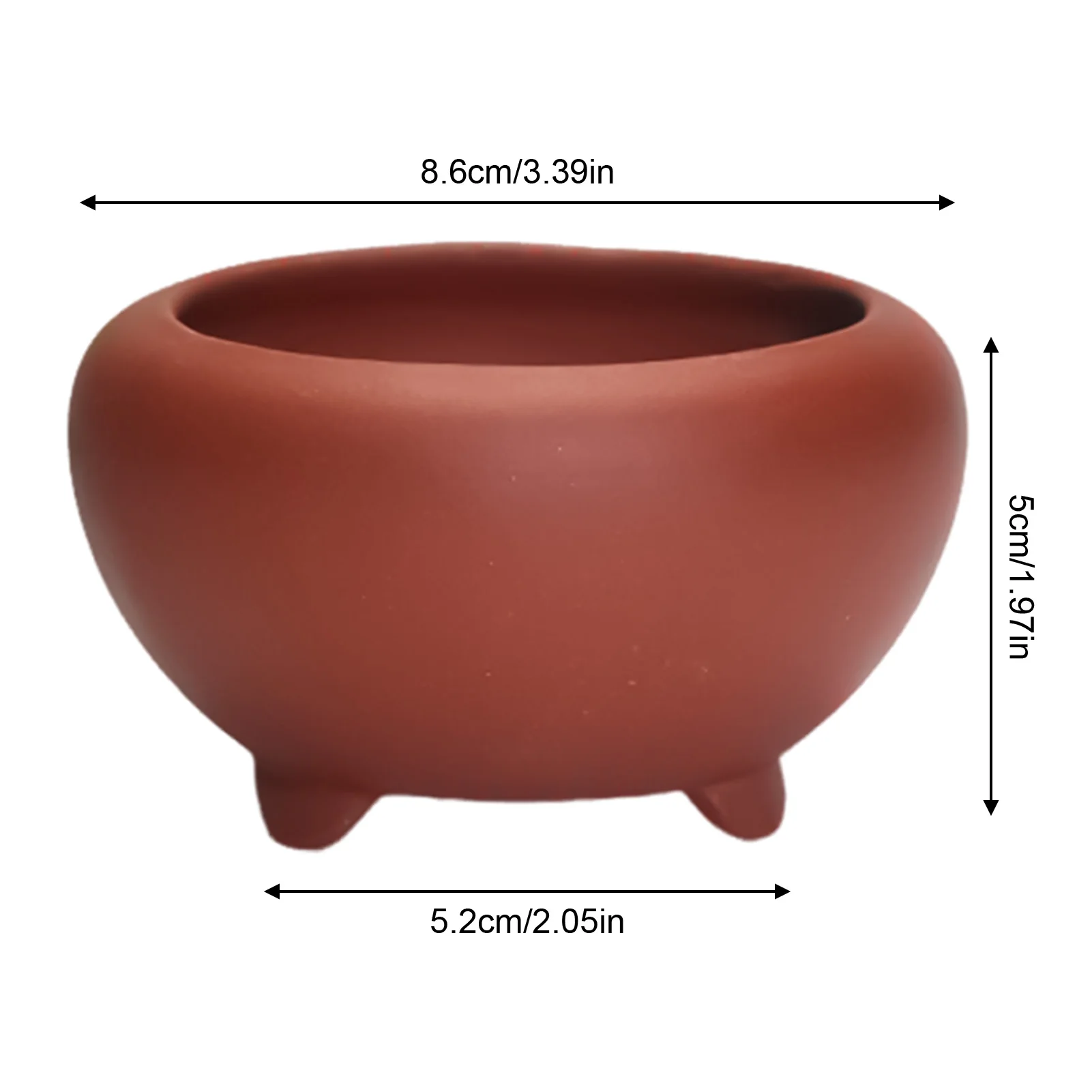Ceramiczna doniczka na storczyki z otworami Granatowy