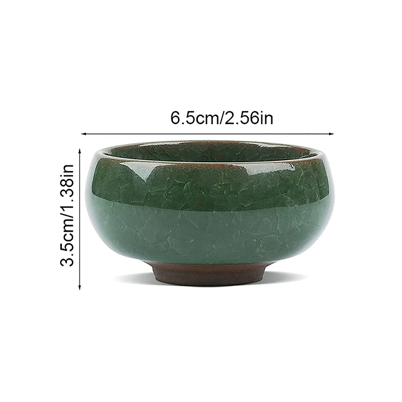 Mini ceramiczna doniczka z efektem spękanego szkliwa do sukulentów Biały
