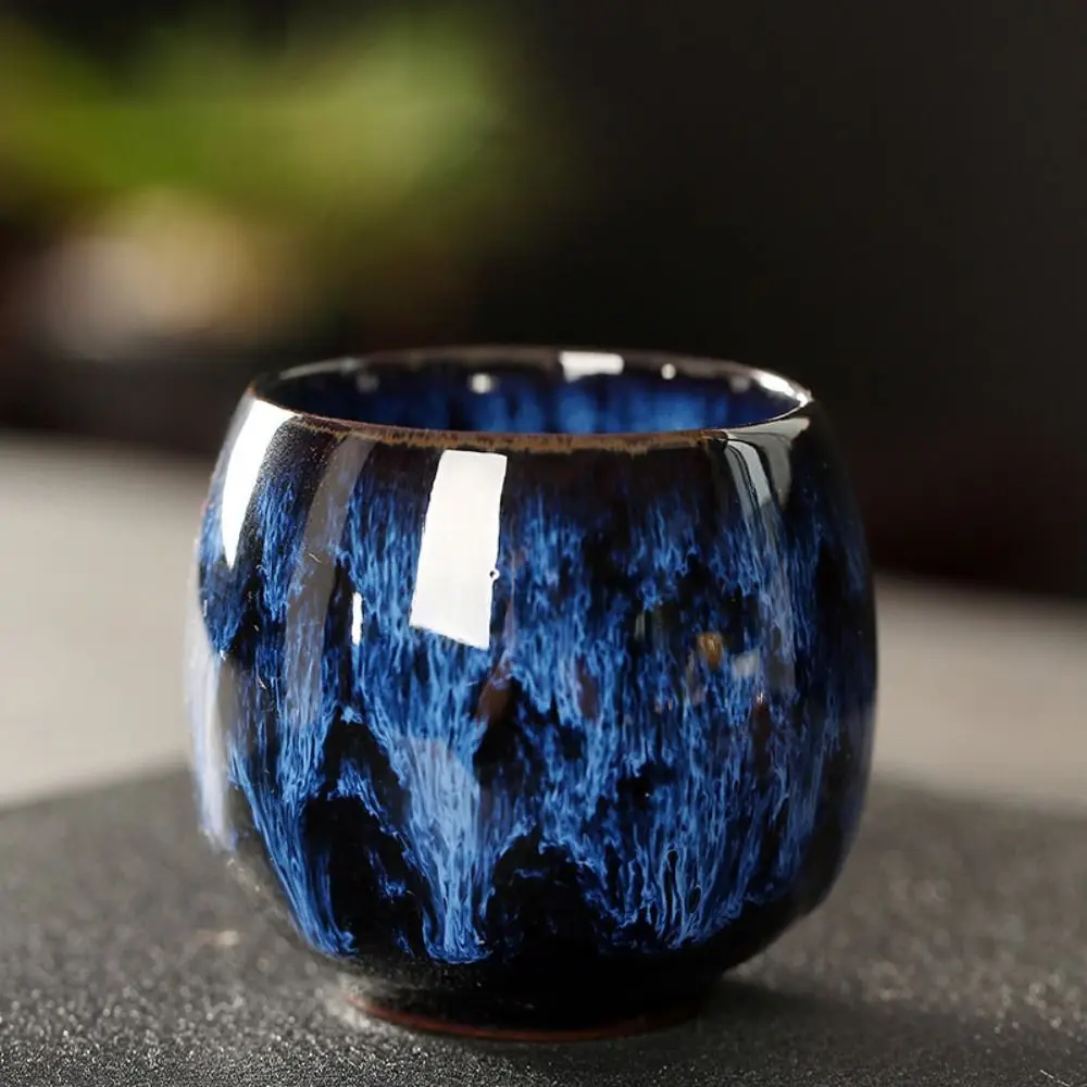 Ceramiczna filiżanka do espresso w stylu japońskim Czarny