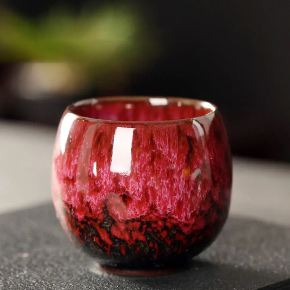 Ceramiczna filiżanka do espresso w stylu japońskim żółty