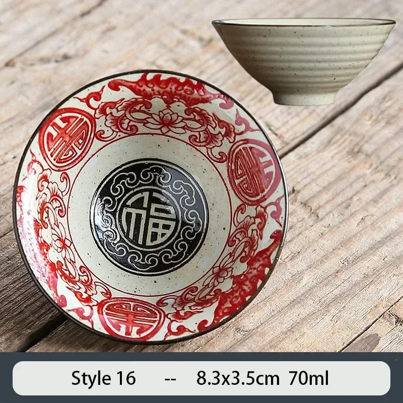 Ceramiczna filiżanka do herbaty 70 ml ręcznie zdobiona kwiatami Cytrynowy żółty