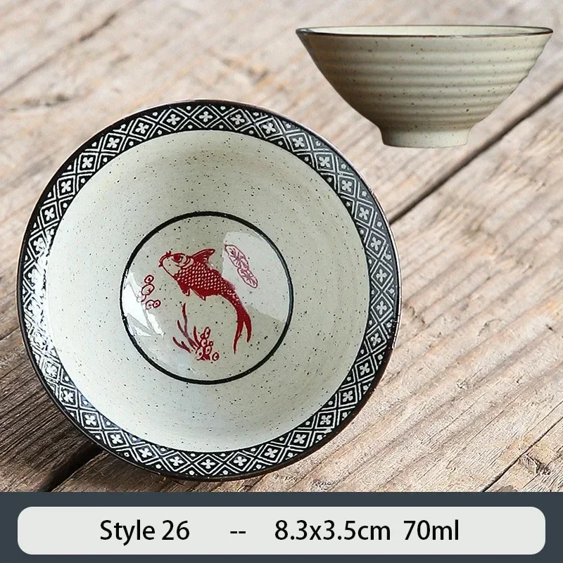 Ceramiczna filiżanka do herbaty 70 ml ręcznie zdobiona kwiatami Piękna niebieska