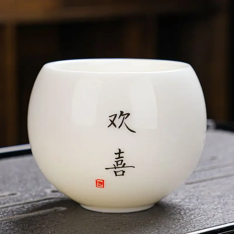 Ceramiczna filiżanka do herbaty Kung Fu styl japoński Czarny