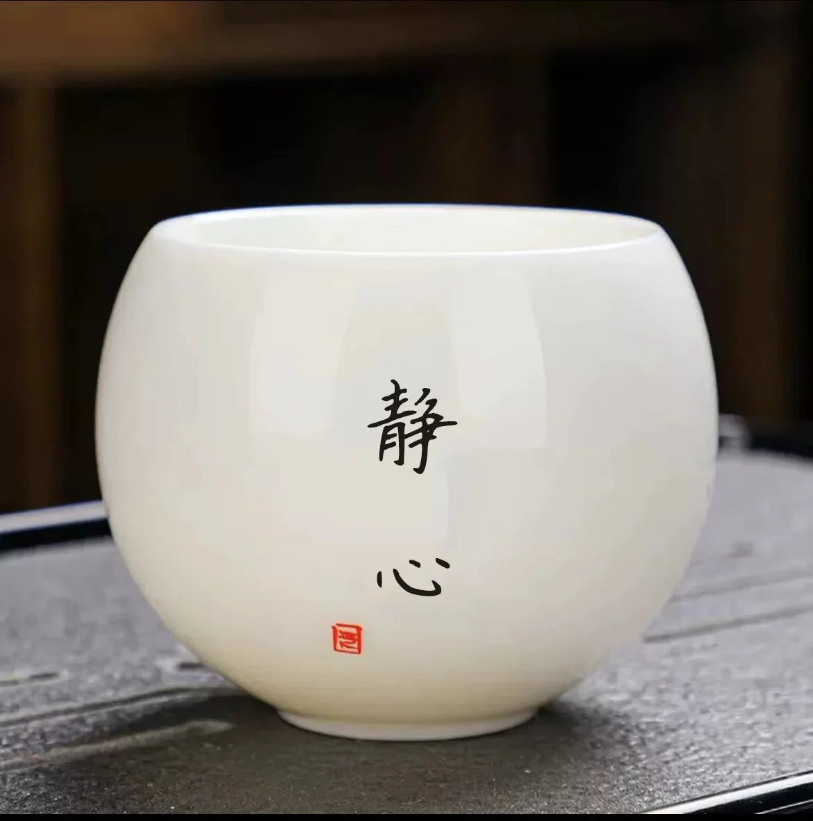 Ceramiczna filiżanka do herbaty Kung Fu styl japoński Głęboki niebieski