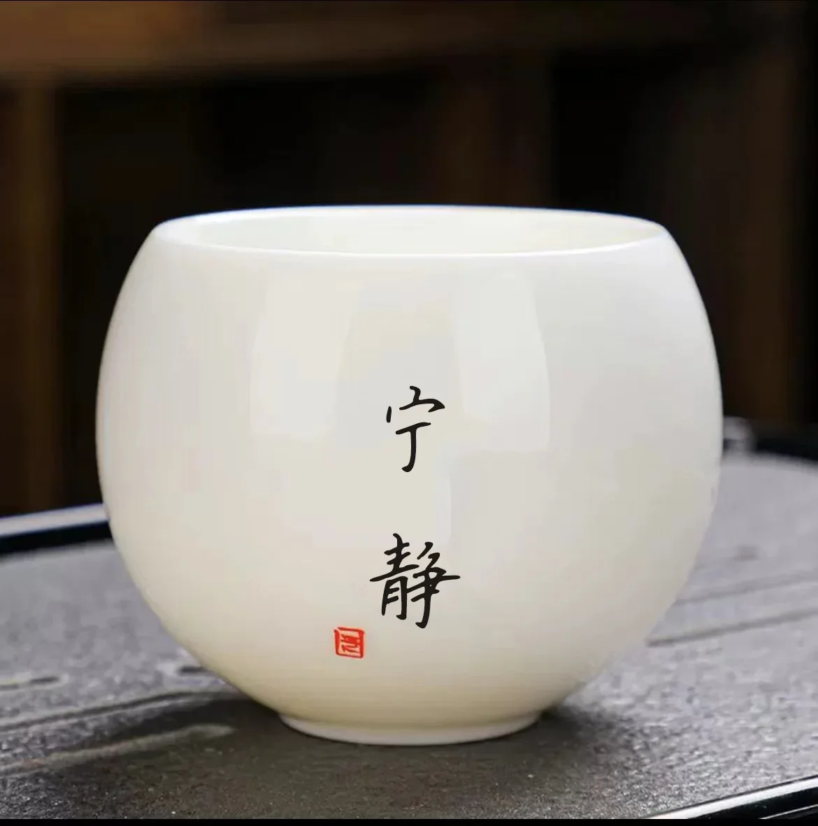 Ceramiczna filiżanka do herbaty Kung Fu styl japoński Jasnoszary
