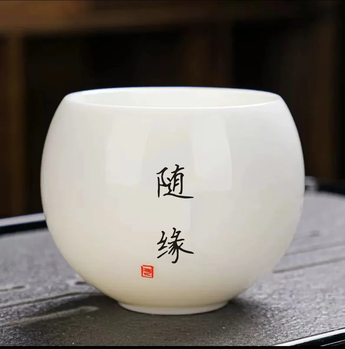 Ceramiczna filiżanka do herbaty Kung Fu styl japoński Niebieski