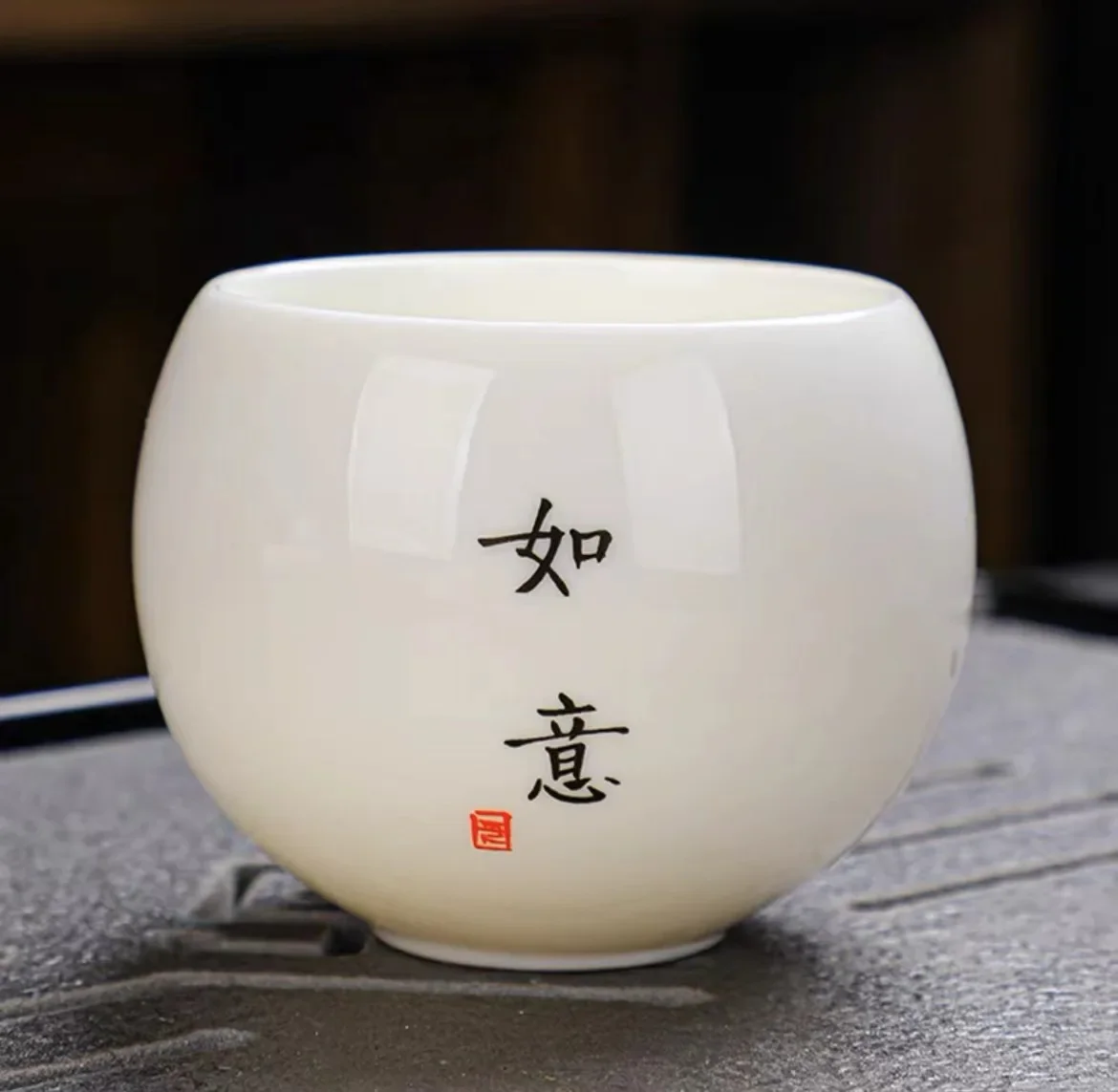 Ceramiczna filiżanka do herbaty Kung Fu styl japoński Zielony