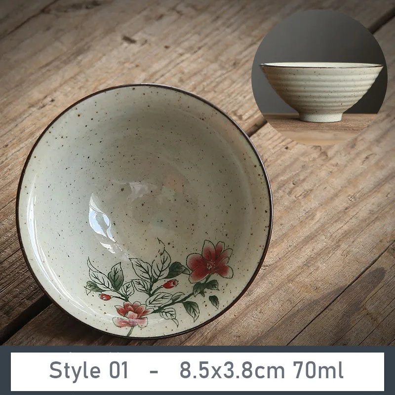 Ceramiczna filiżanka do herbaty z porcelany popiołowej 70 ml — styl retro żółty fluorescencyjny