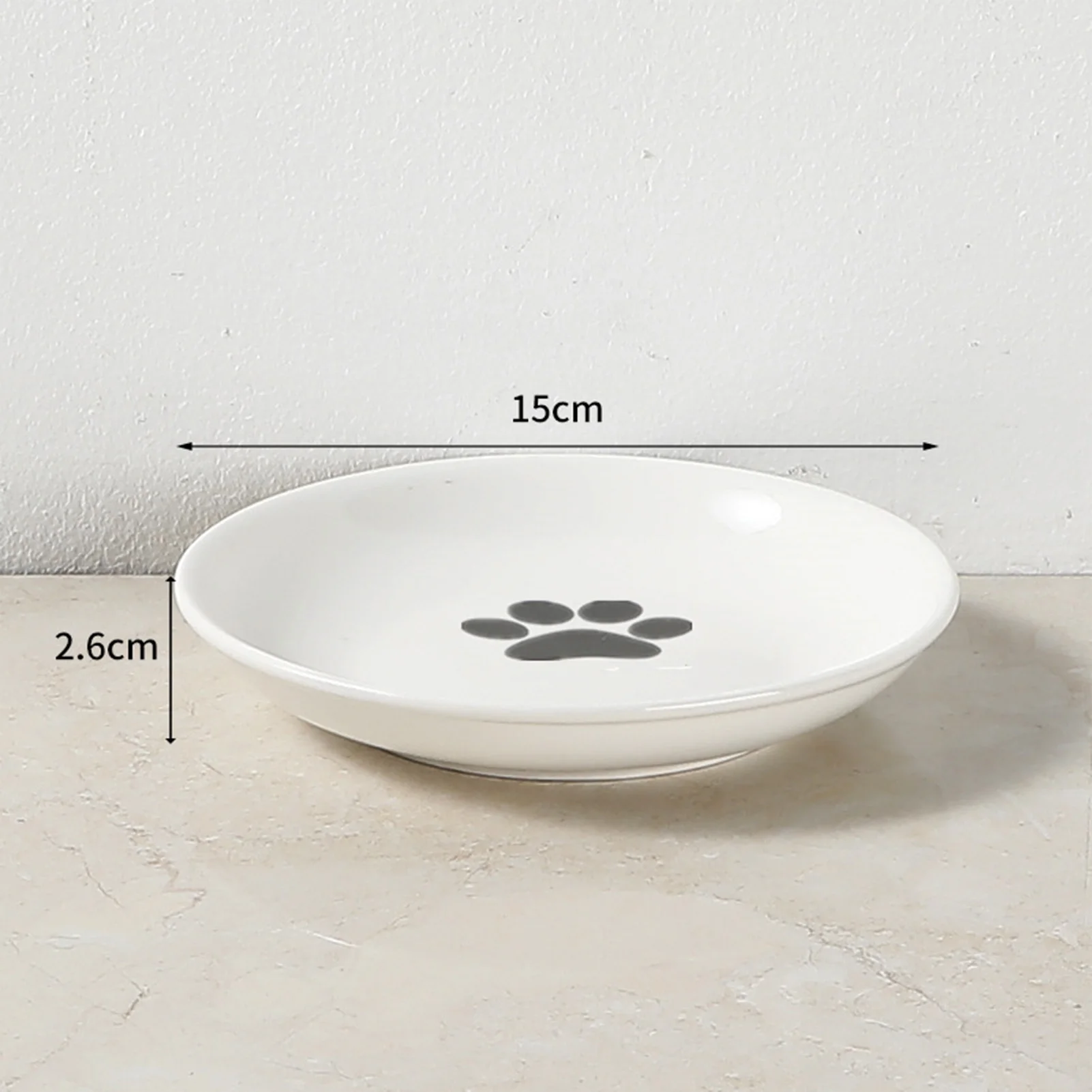 Ceramiczna miska dla kota szeroka przyjazna wąsom Czarny