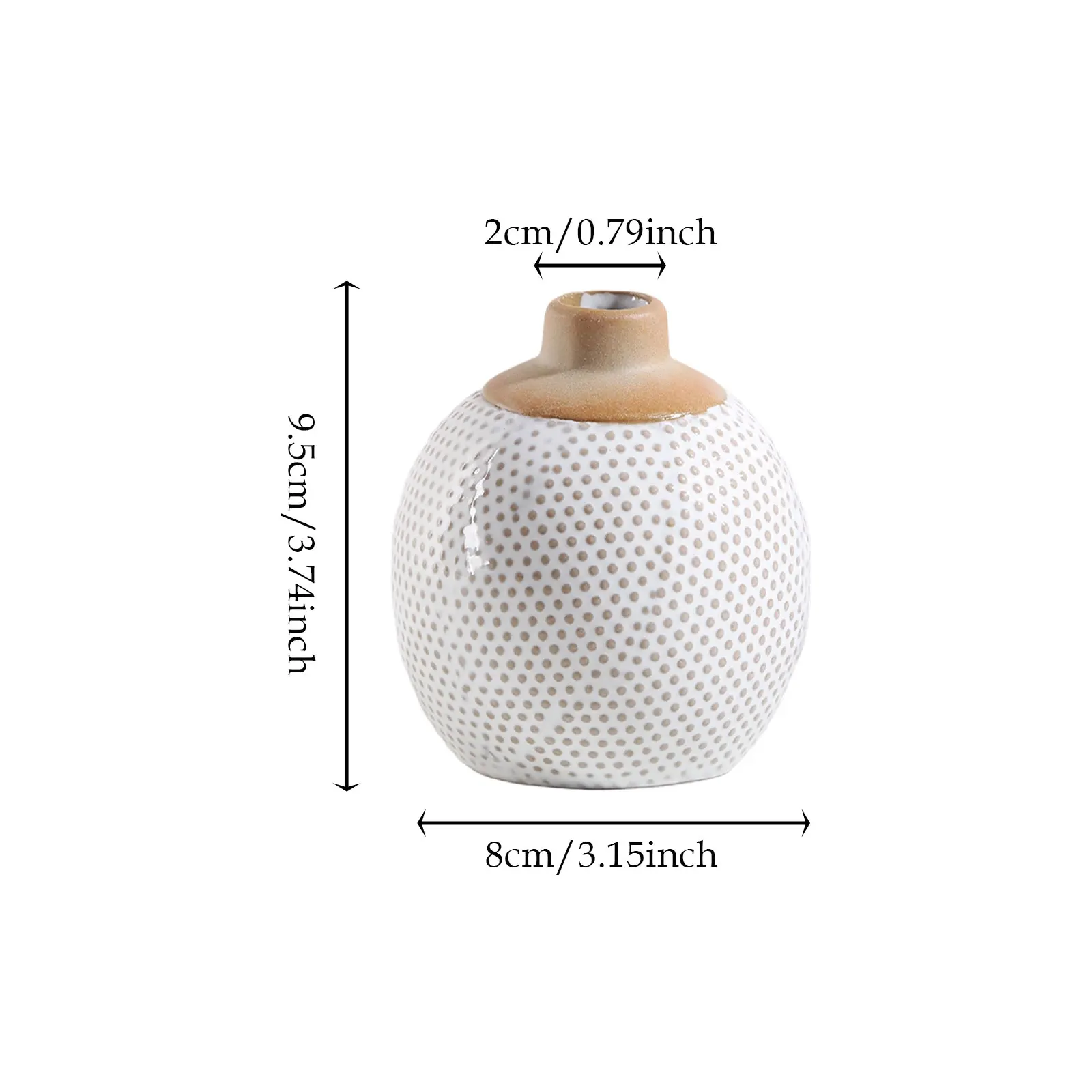 Ceramiczne wazony boho na kwiaty — nowoczesna dekoracja salonu Fioletowy