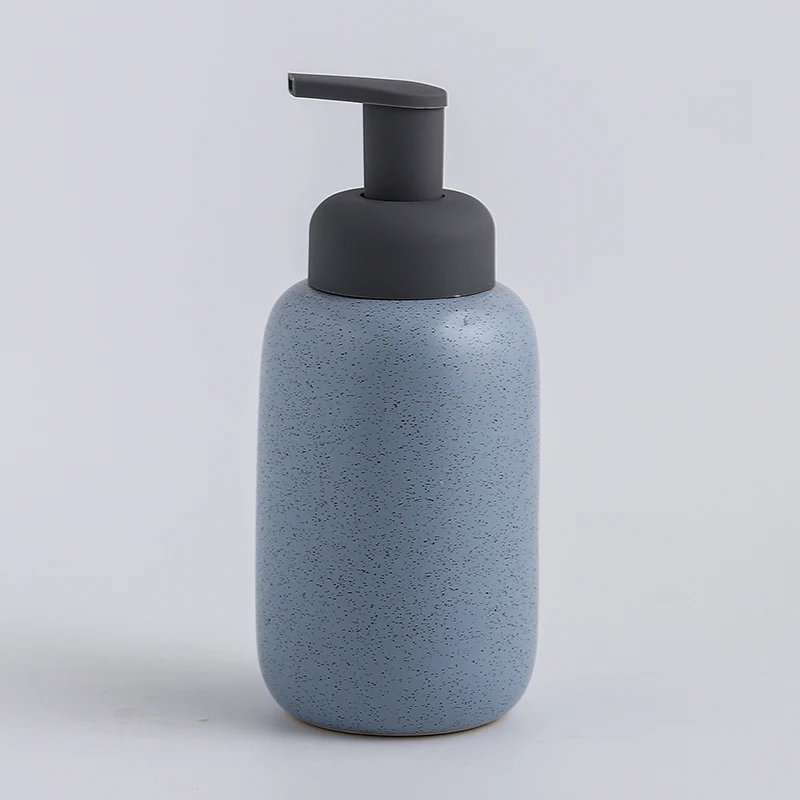 Ceramiczny dozownik mydła w piance na blat Niebieski 400ml