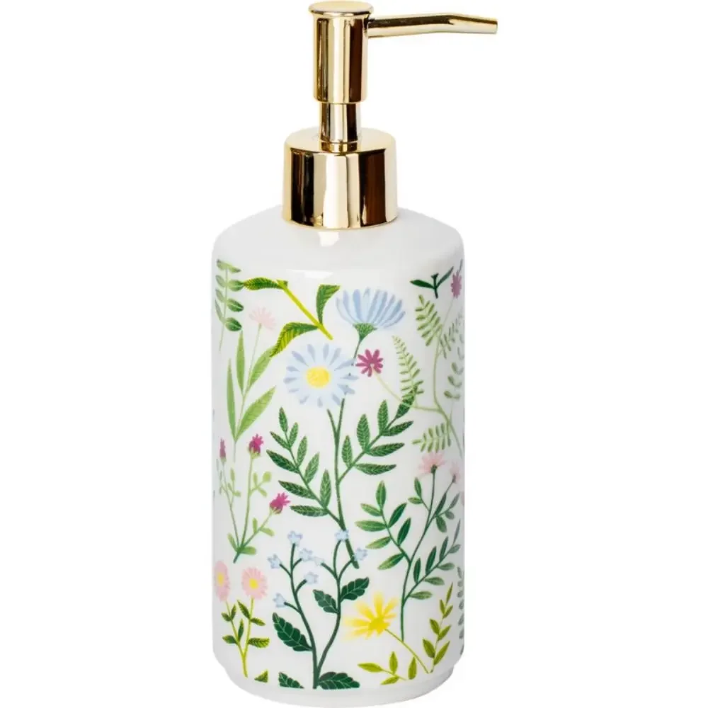 Ceramiczny dozownik mydła w stylu vintage 430 ml Biały