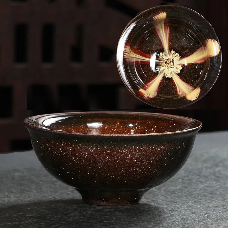 Ceramiczny kubek do herbaty w stylu Jianzhan Czekolada