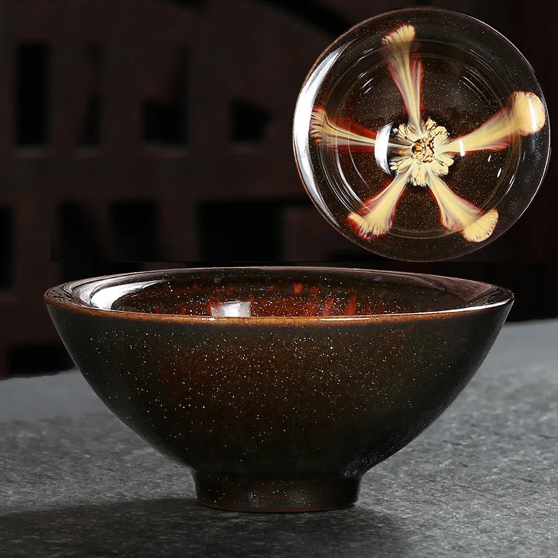 Ceramiczny kubek do herbaty w stylu Jianzhan Kolorowy