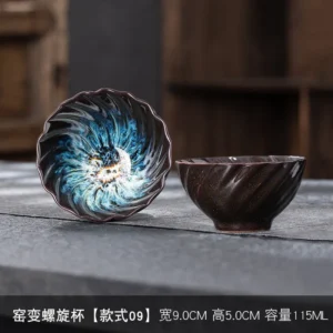 Ceramiczny kubek do herbaty w stylu Jianzhan Szampan