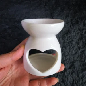 Ceramiczny palnik do kadzideł i olejków eterycznych w stylu orientalnym Burgundia