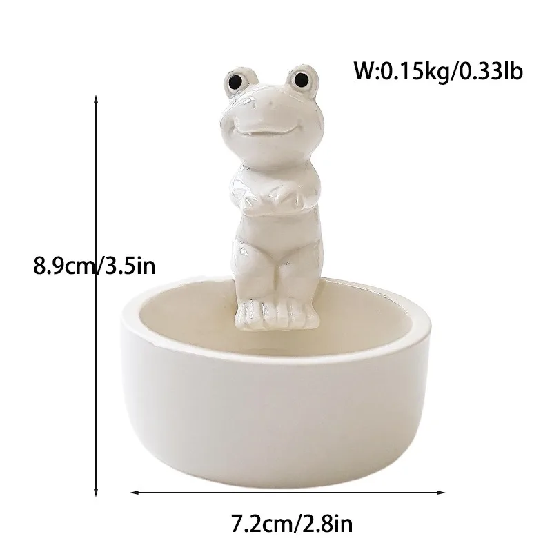 Ceramiczny świecznik kotek grzejący ogon ciepło tealight do domu Jasnożółty