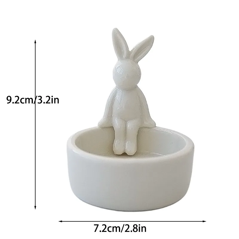 Ceramiczny świecznik kotek grzejący ogon ciepło tealight do domu Zielony