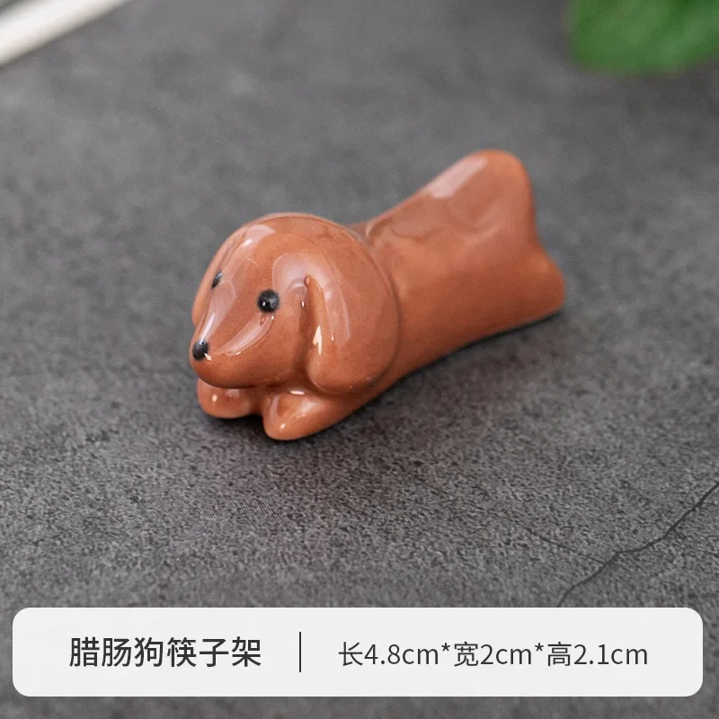 Ceramiczny uchwyt na pałeczki Pies i Kot Czarny