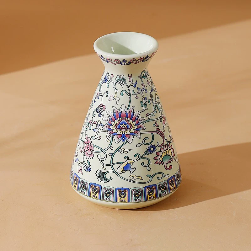 Ceramiczny wazon w stylu chińskim z ręcznym malowaniem Złoto