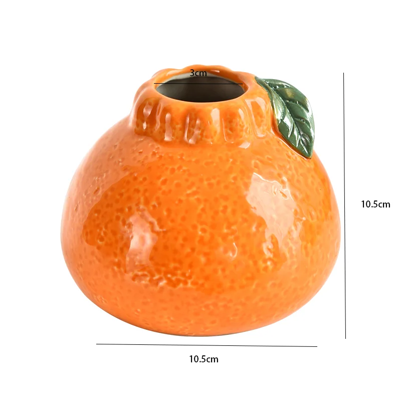 Ceramiczny wazon w kształcie owoców egzotycznych do dekoracji salonu Złoto