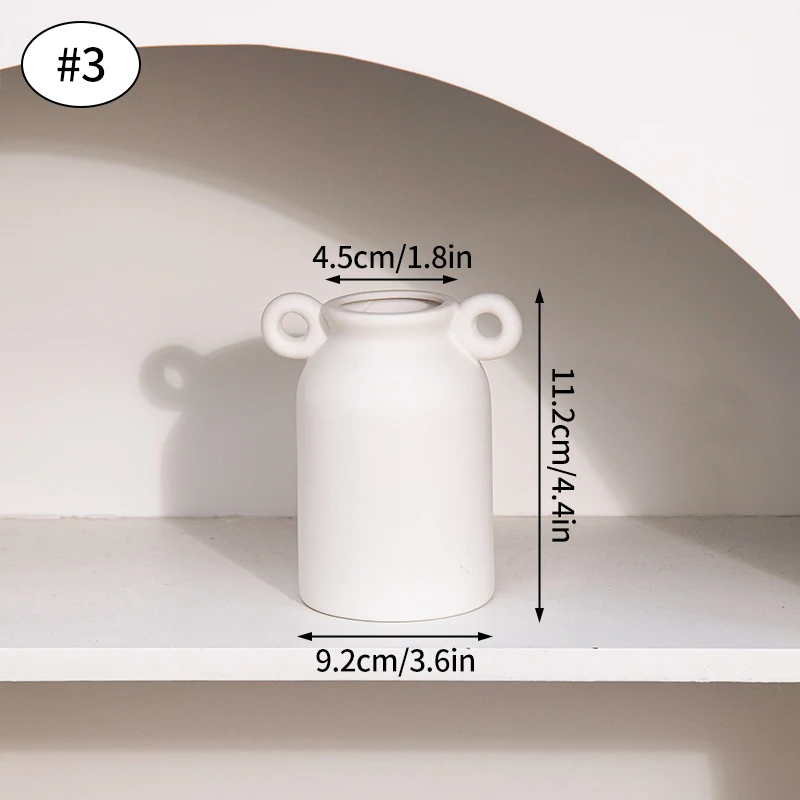 Ceramiczny wazon Nordic na kwiaty do salonu biały hydroponiczny Burgundia