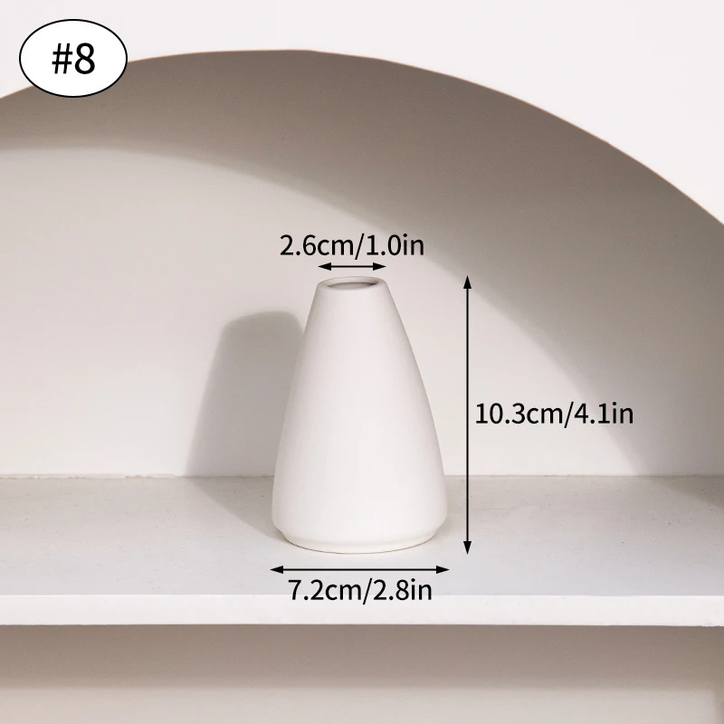 Ceramiczny wazon Nordic na kwiaty do salonu biały hydroponiczny Granatowy