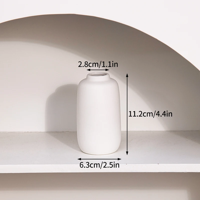 Ceramiczny wazon Nordic na kwiaty do salonu biały hydroponiczny Jasnozielony