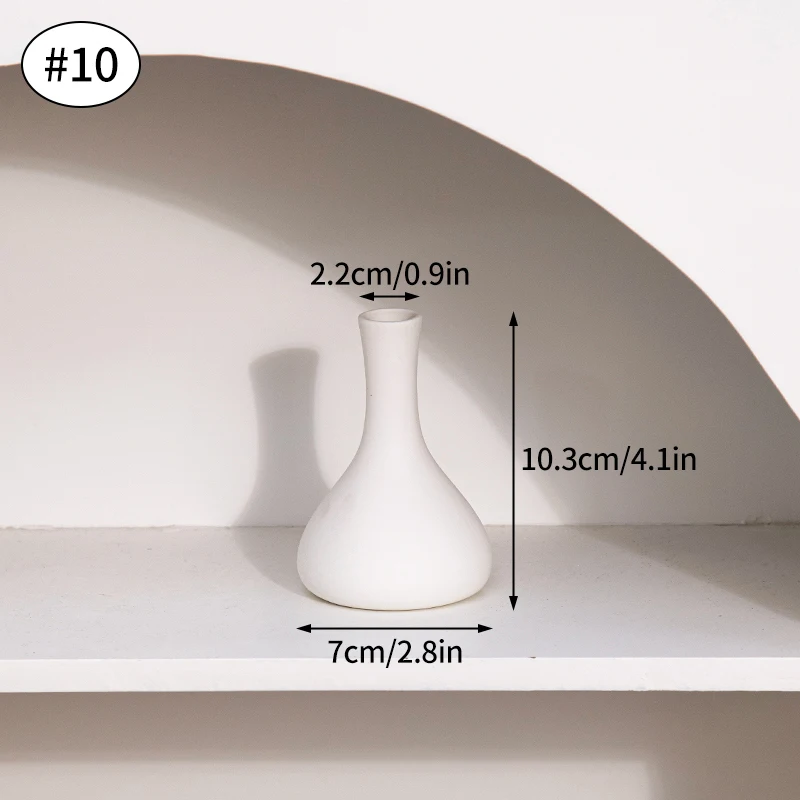 Ceramiczny wazon Nordic na kwiaty do salonu biały hydroponiczny żółty