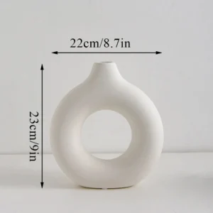 Ceramiczny wazon w stylu nordyckim na kwiaty X22cm