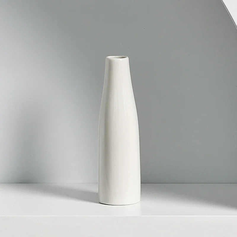 Ceramiczny wazon skandynawski na biurko do dekoracji kwiatowej Burgundia