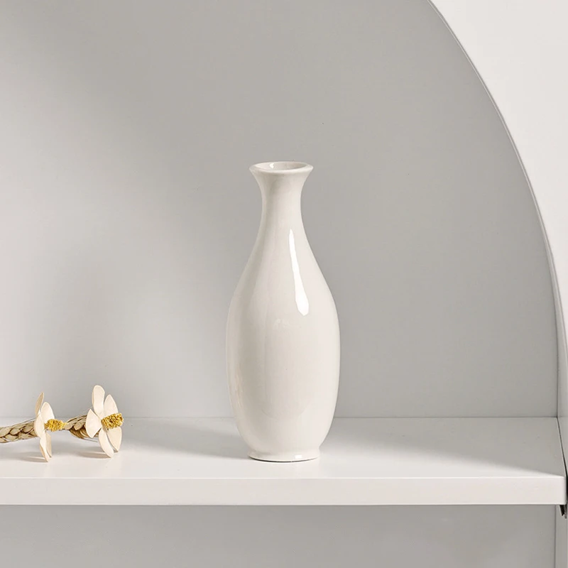 Ceramiczny wazon skandynawski na biurko do dekoracji kwiatowej Granatowy