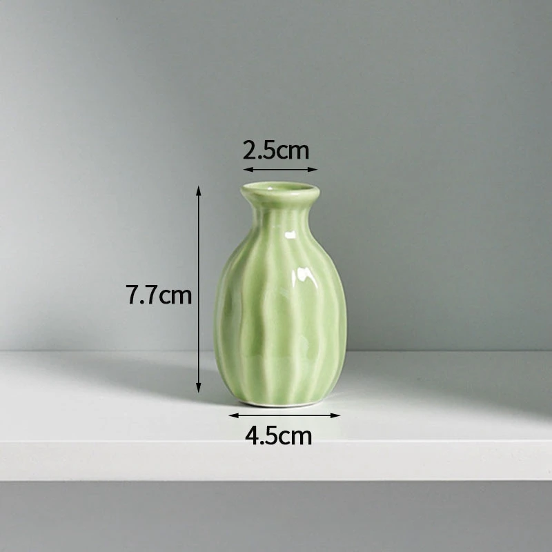 Ceramiczny wazon skandynawski na biurko do dekoracji kwiatowej Pomarańczowy